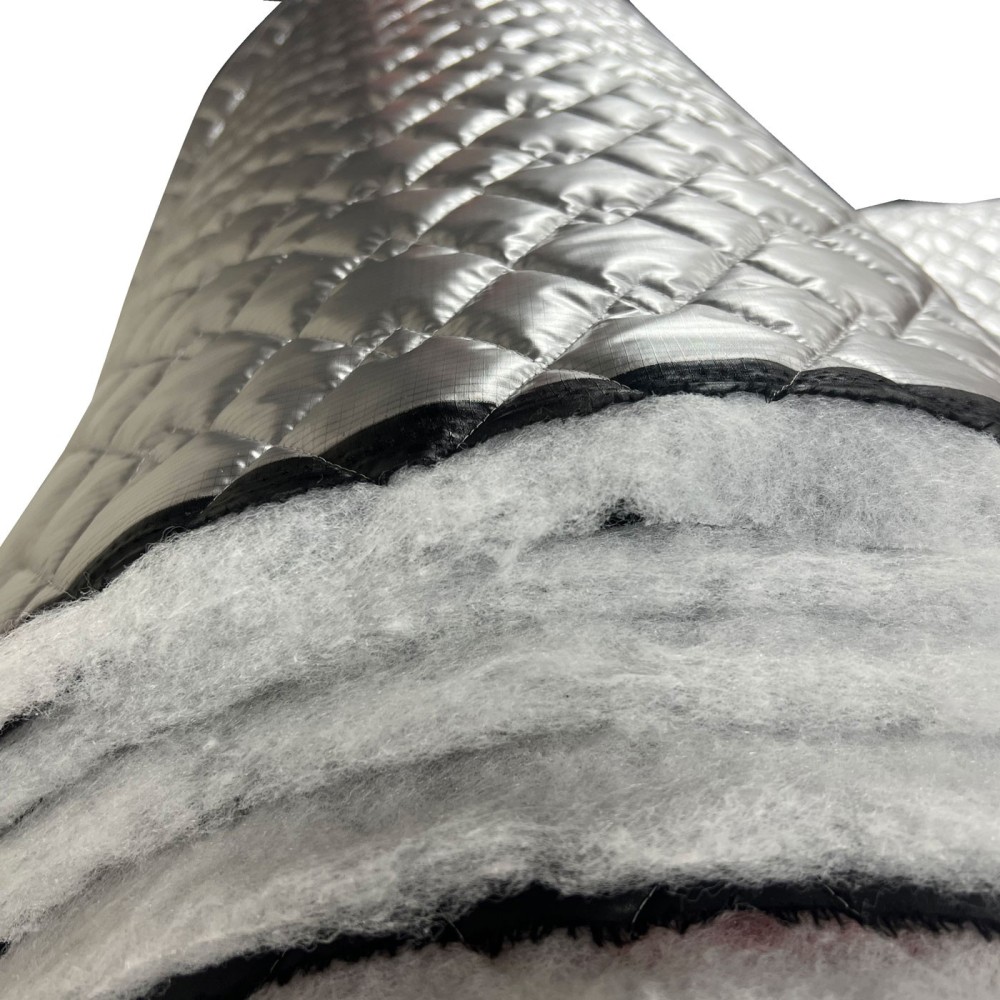 Quilted Metallic Ripstop Fabric