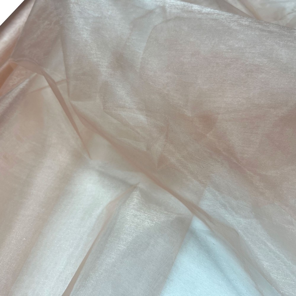 Crystal Organza Fabric Peach