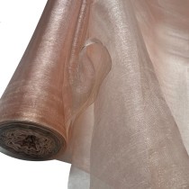Crystal Organza Fabric Peach 3