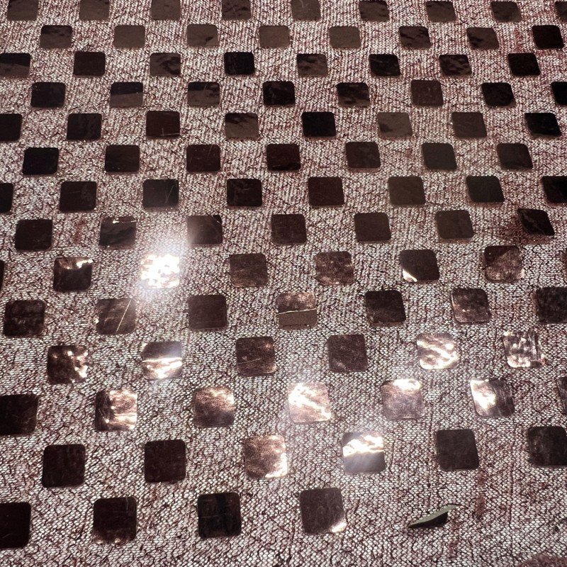 Square Sequin Fabric Brown1