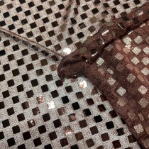 Square Sequin Fabric Brown3