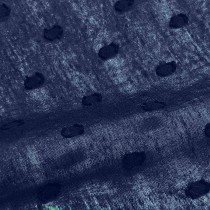 100% Cotton Lightweight Spot Fabric Navy2