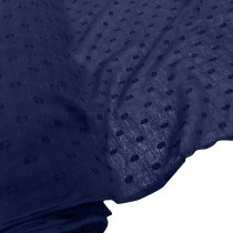 100% Cotton Lightweight Spot Fabric Navy4