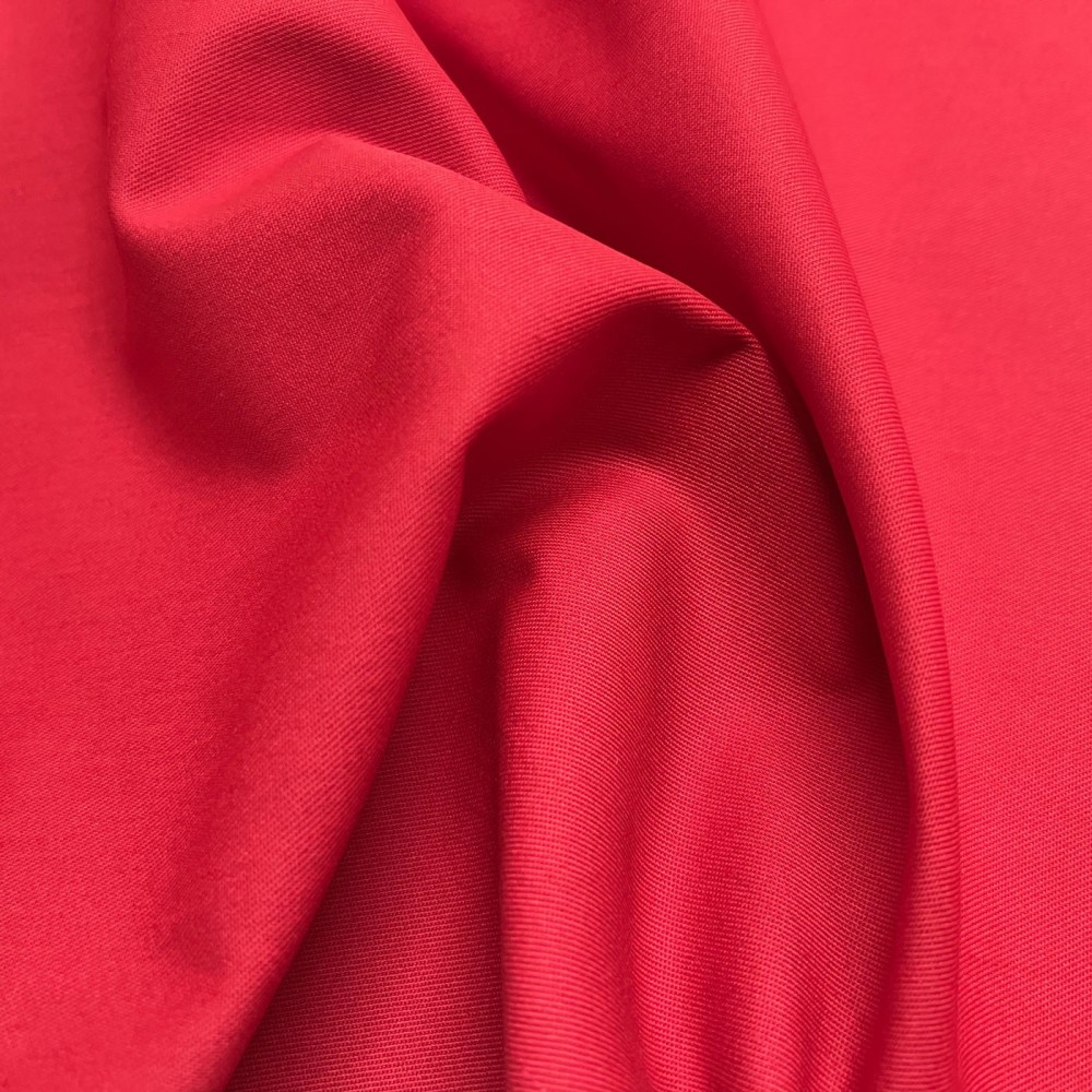 To Clear Polycotton Drill Red 1