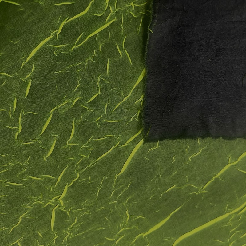Plyester Green Fleck Fabric 3