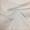 3 Hole Broderie Anglaise Fabric White