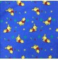 100% Brushed Cotton Fabric Teddy Bears Blue
