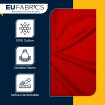 100% Cotton Interlock Jersey Red