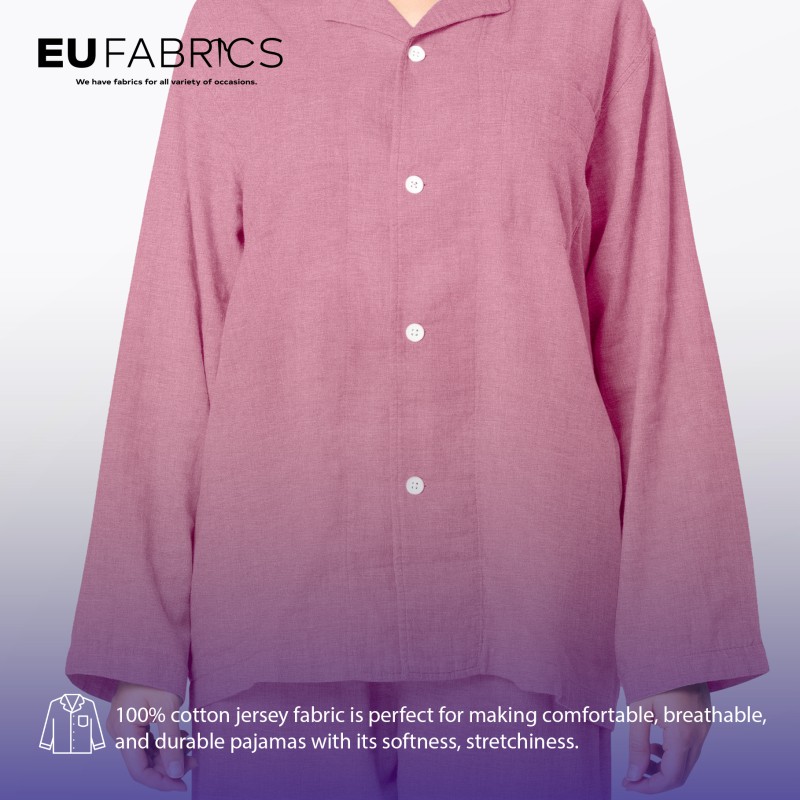 100% Cotton Interlock Jersey Red