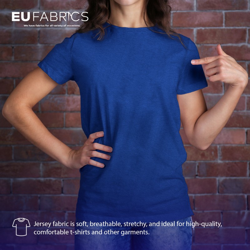 100% Cotton Interlock Jersey Red