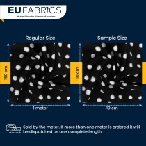 Polko Spots on Fleece Fabric Red with White Spots1