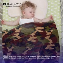 Camouflage print Fleece Fabric Camo
