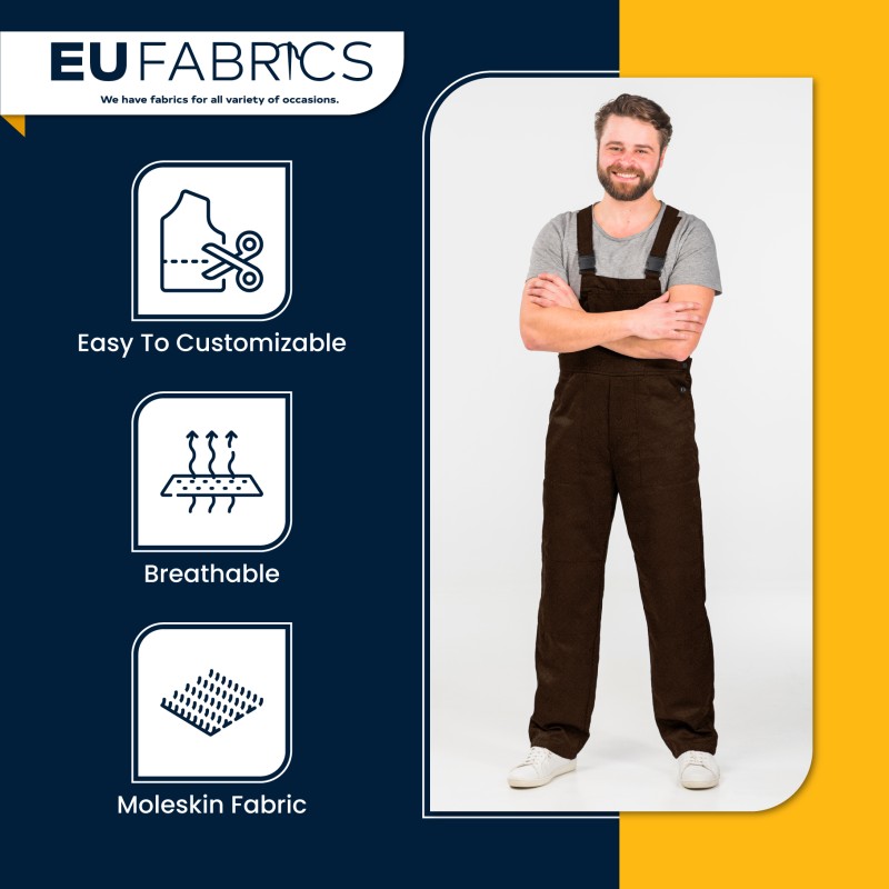 Moleskin Fabric Black 3
