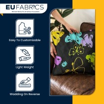 Waterproof Quilted Fur Black Backing 5