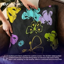 Waterproof Quilted Fur Black Backing 5