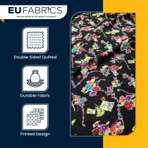 Waterproof Quilted Fur Black Backing 5