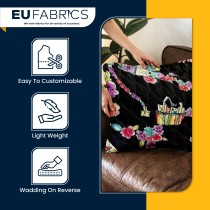 Waterproof Quilted Fur Black Backing 5