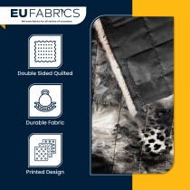 Waterproof Quilted Fur Black Backing 5