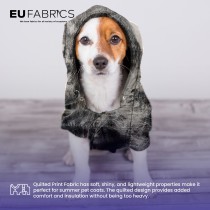 Waterproof Quilted Fur Black Backing 5