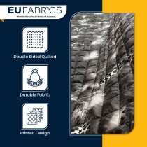 Waterproof Quilted Fur Black Backing 5