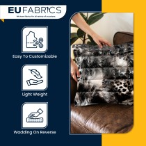 Waterproof Quilted Fur Black Backing 5