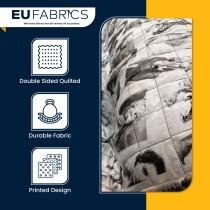 Waterproof Quilted Fur Black Backing 5