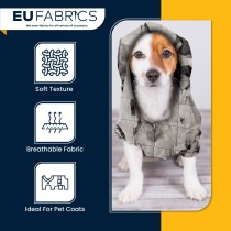 Waterproof Quilted Fur Black Backing 5