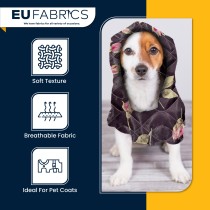 Waterproof Quilted Fur Black Backing 5