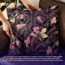 Waterproof Quilted Fur Black Backing 5