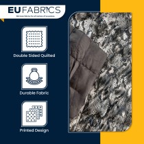 Waterproof Quilted Fur Black Backing 5
