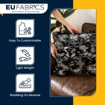 Waterproof Quilted Fur Black Backing 5