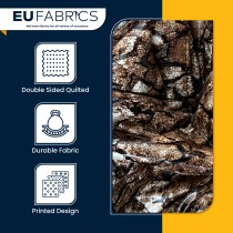 Waterproof Quilted Fur Black Backing 5