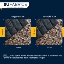 Waterproof Quilted Fur Black Backing 5