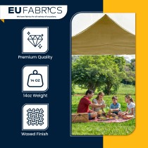 140z Waterproof 100% Cotton Canvas Tarpaulin CoversTan1