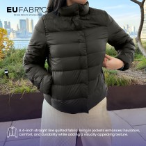 Black Straight Line Quilted Fabric Lining