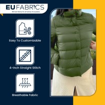 Black Straight Line Quilted Fabric Lining