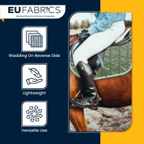 Black Straight Line Quilted Fabric Lining