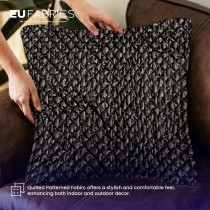 Quilted Black Fabric 