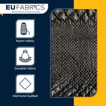 Quilted Black Fabric 