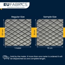 Quilted Leatherette  Brown with Brown Stitching1