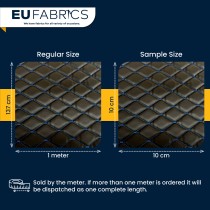 Quilted Leatherette  Brown with Brown Stitching1