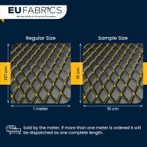 Quilted Leatherette  Brown with Brown Stitching1