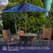 Canvas Waterproof Fabric 300 Denier Paw Prints Green