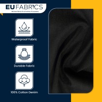 100% Cotton Denim / 14oz Black 1