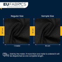 100% Cotton Denim / 14oz Black 1