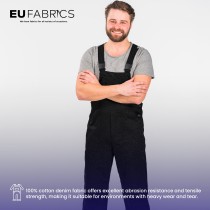 100% Cotton Denim / 14oz Black 1