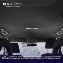 Car Headliner Fabric 2mm Foam Backed Charcoal 1