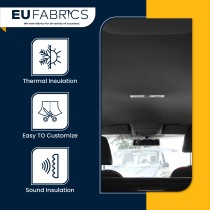 Car Headliner Fabric 2mm Foam Backed Charcoal 1