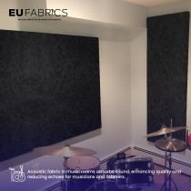 Acoustic Fabric Grey Anthracite 1