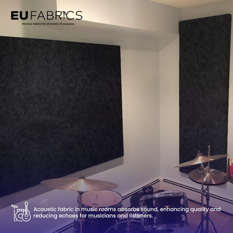 Acoustic Fabric Grey Anthracite 1